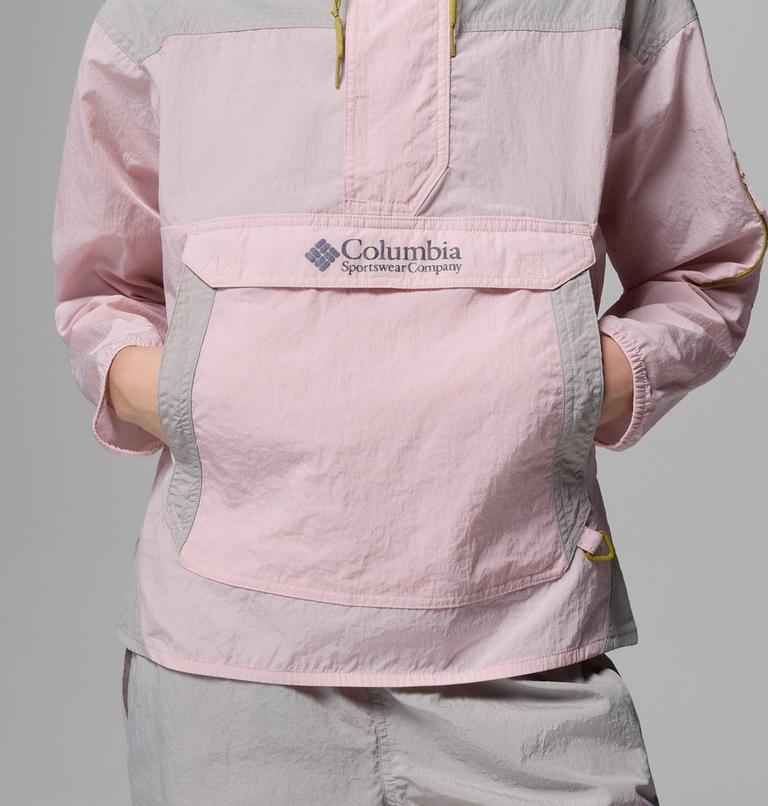 Women's Challenger II Windbreaker, Color: Pink Agate, Flint Grey, image 7