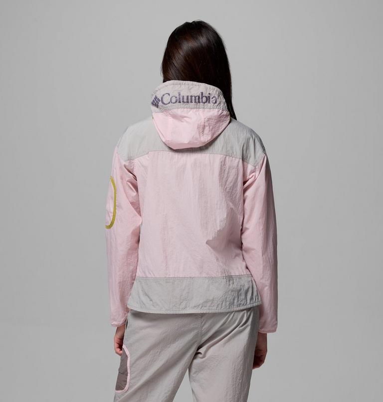 Women's Challenger II Windbreaker, Color: Pink Agate, Flint Grey, image 3