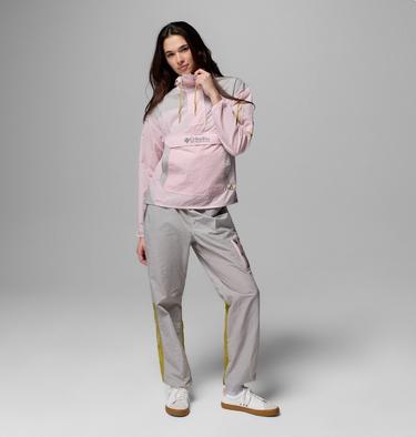 Cortavientos Challenger II para mujer, Color: Pink Agate, Flint Grey, image 2