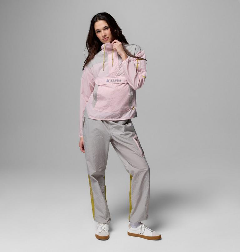 Women's Challenger II Windbreaker, Color: Pink Agate, Flint Grey, image 2