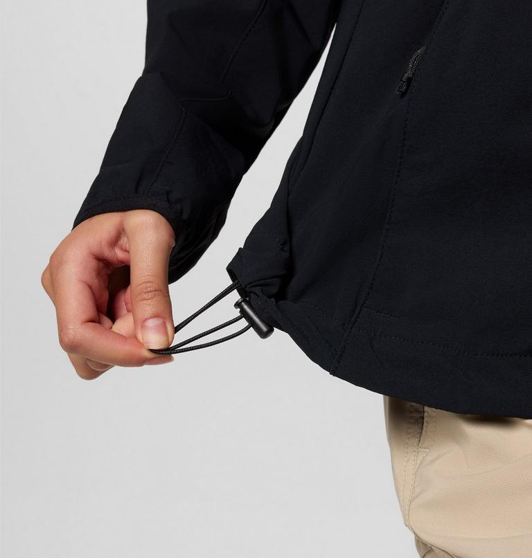 Women's Heather Canyon II Hooded Hiking Softshell Jacket, Color: Black, image 5