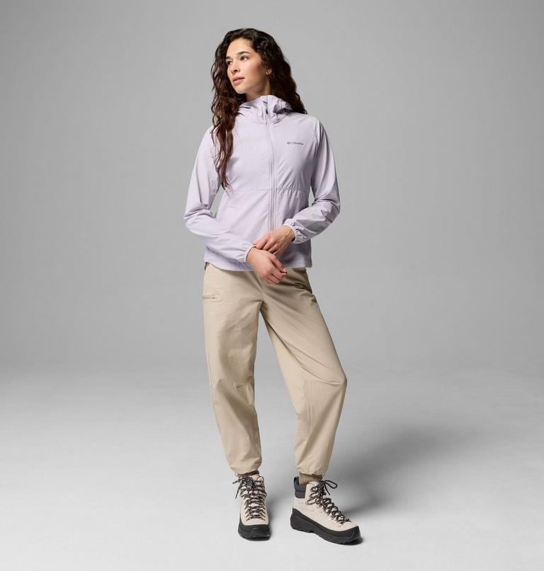 Women's Heather Canyon II Hooded Hiking Softshell Jacket, Color: Lavender Pearl, image 2