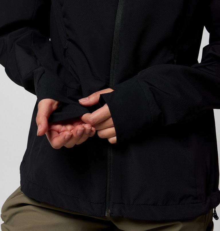 Women's Sweet As III Hooded Softshell Jacket, Color: Black, image 5