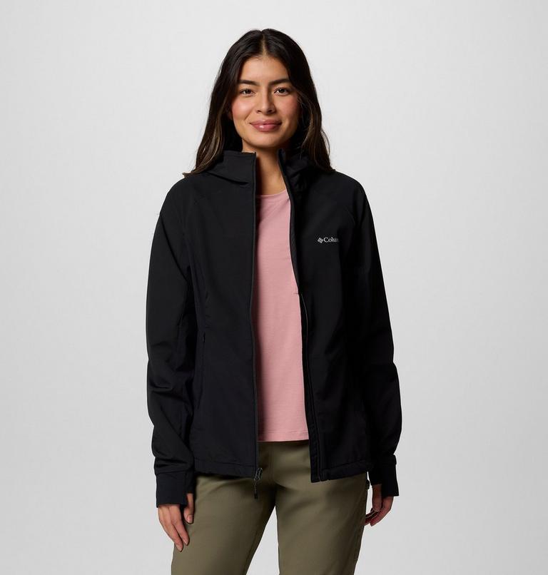 Women's Sweet As III Hooded Softshell Jacket, Color: Black, image 7