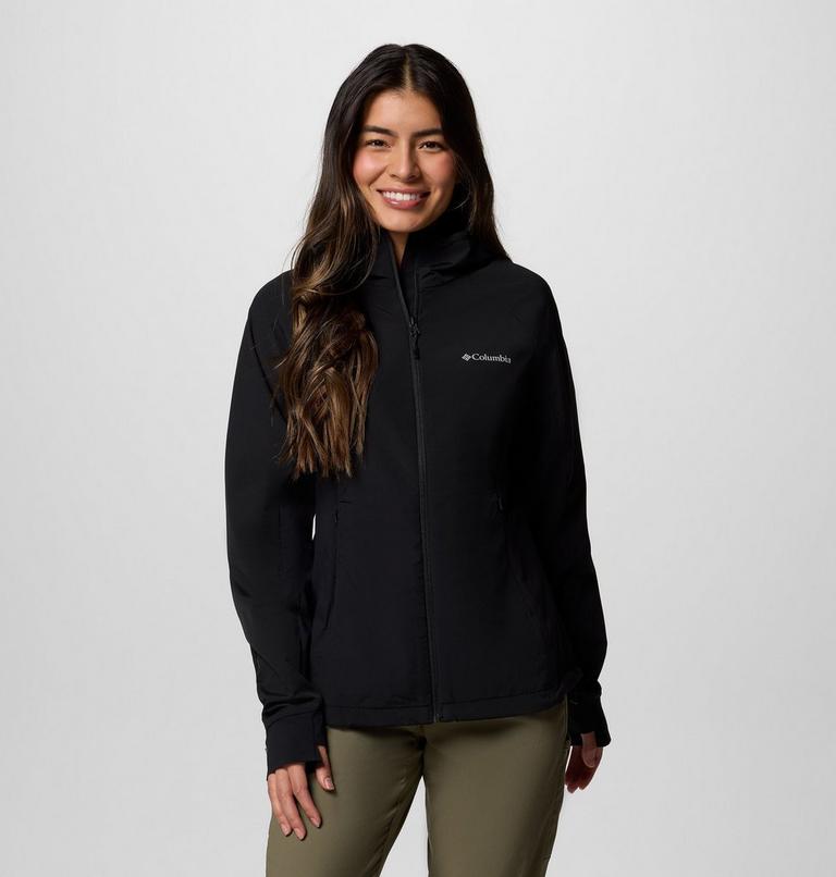 Women's Sweet As III Hooded Softshell Jacket, Color: Black, image 1