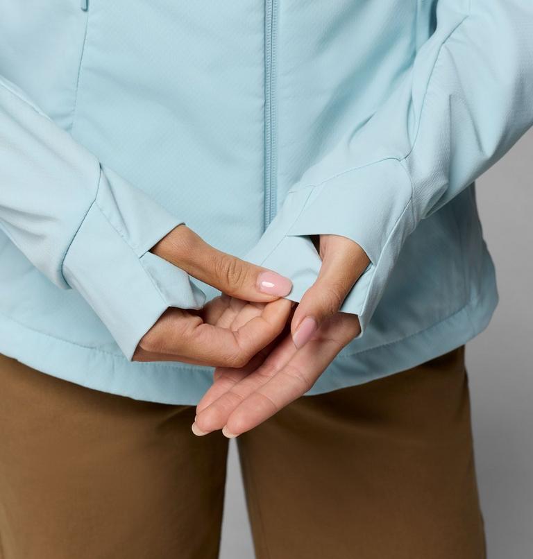 Women's Sweet As III Hooded Softshell Jacket, Color: Marine Light, image 7