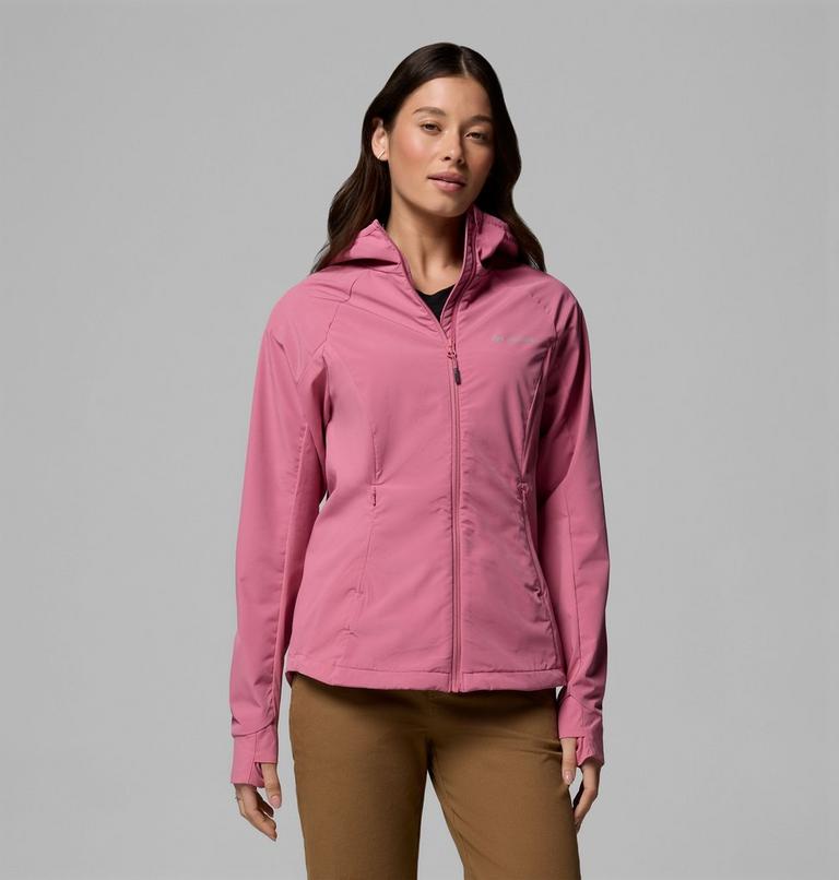 Women's Sweet As III Hooded Softshell Jacket, Color: Rosette, image 1