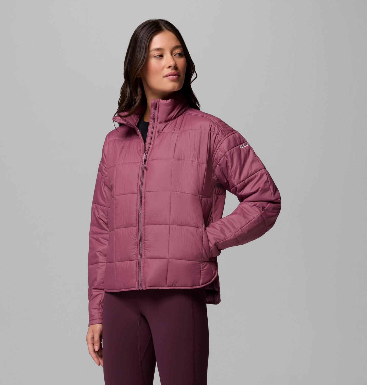 Женская куртка Columbia Sienna Hill Quilted, цвет: Состаренный розовато-лиловый — фото 4