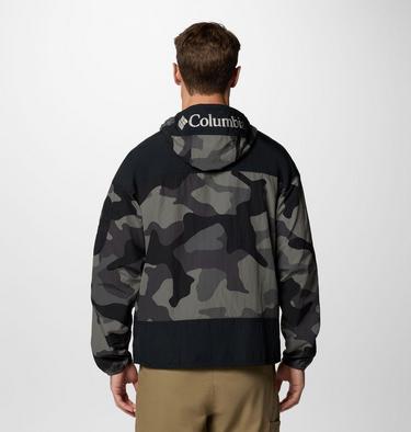 Men's Challenger II Printed Windbreaker, Color: Black Mod Camo, Black, image 2