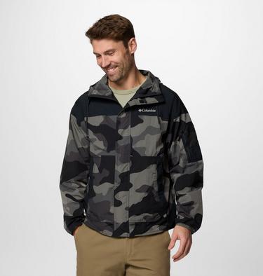 Men's Challenger II Printed Windbreaker, Color: Black Mod Camo, Black, image 1