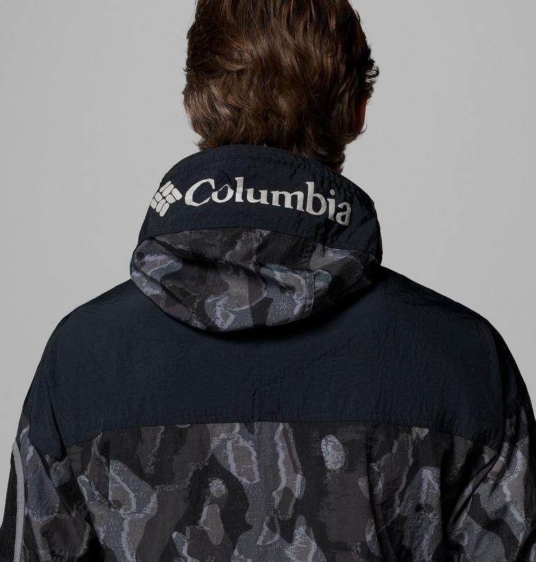 Men's Challenger II Printed Windbreaker, Color: Black Treebark, Black, image 7