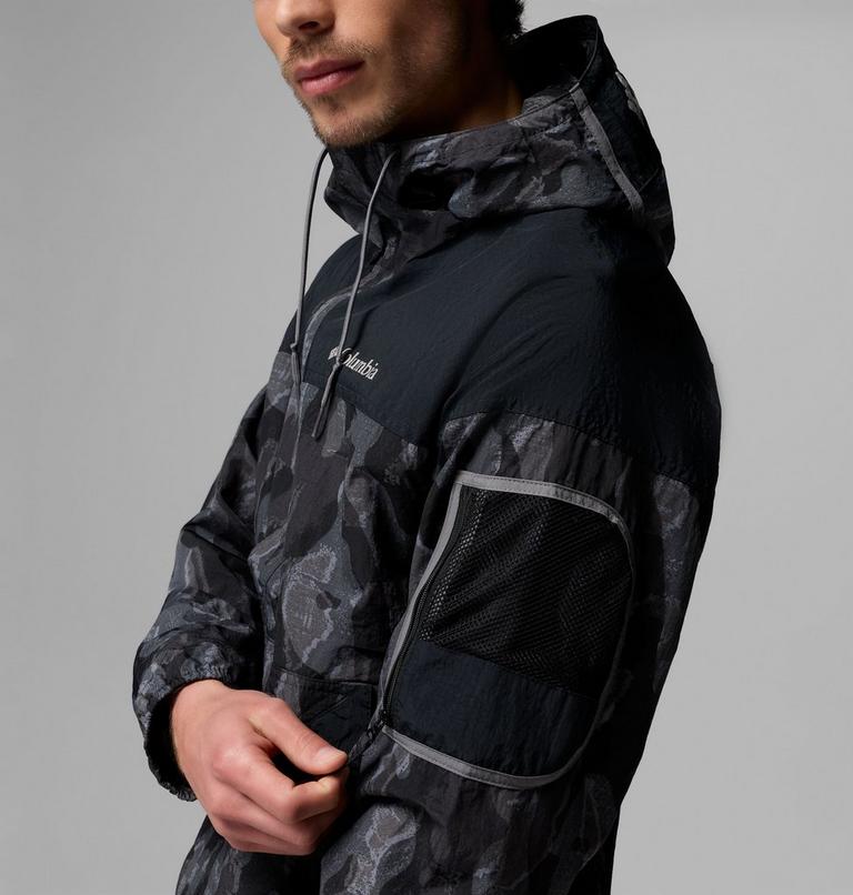 Men's Challenger II Printed Windbreaker, Color: Black Treebark, Black, image 8