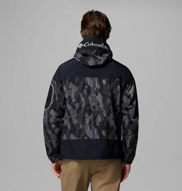 Men's Challenger II Printed Windbreaker, Color: Black Treebark, Black, image 11
