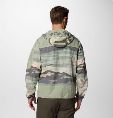 Men's Challenger II Printed Windbreaker, Color: Safari Roque Valley, Safari, image 2