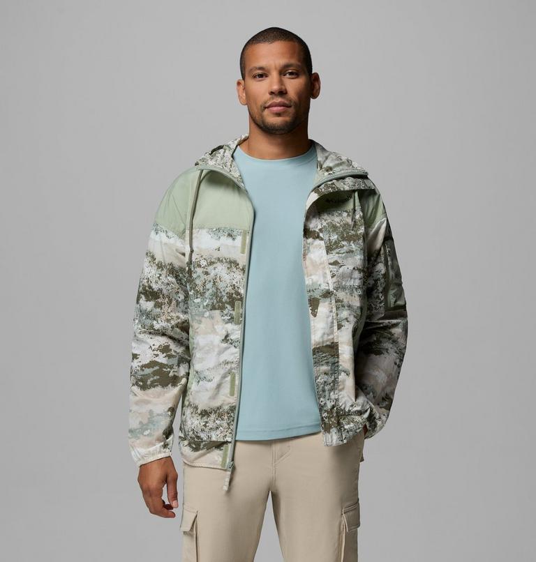 Men's Challenger II Printed Windbreaker, Color: Safari Fieldaze, Safari, image 5