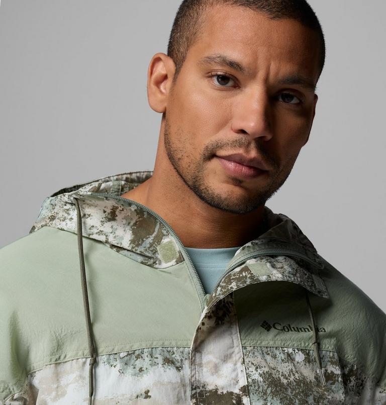 Men's Challenger II Printed Windbreaker, Color: Safari Fieldaze, Safari, image 6