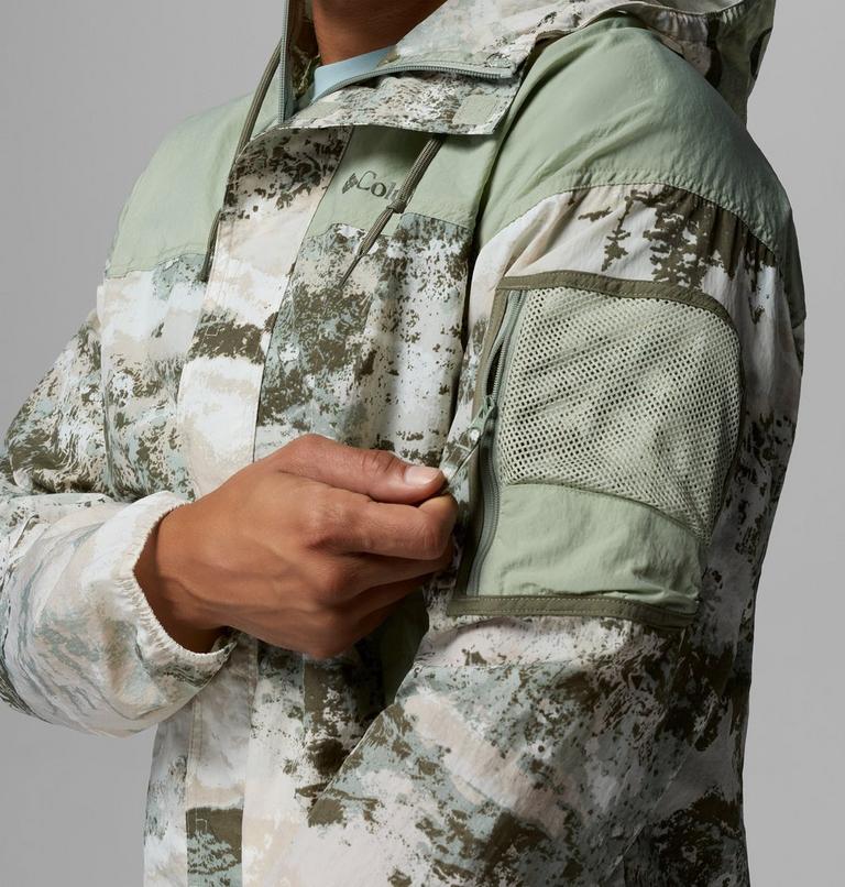 Men's Challenger II Printed Windbreaker, Color: Safari Fieldaze, Safari, image 8