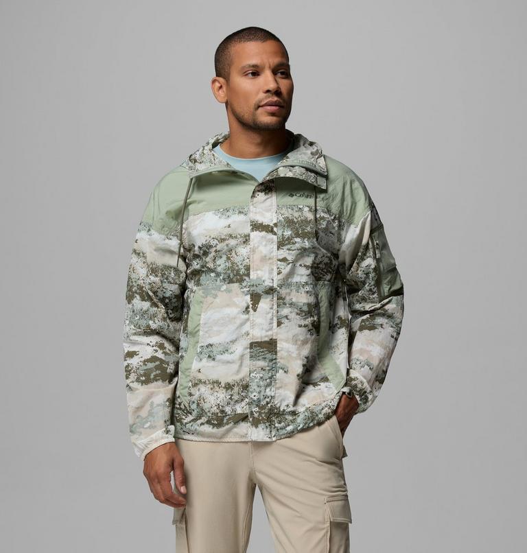 Men's Challenger II Printed Windbreaker, Color: Safari Fieldaze, Safari, image 1
