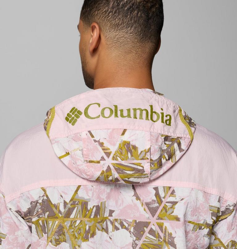 Men's Challenger II Printed Windbreaker, Color: Pink Agate Florascope, Pink Agate, image 7