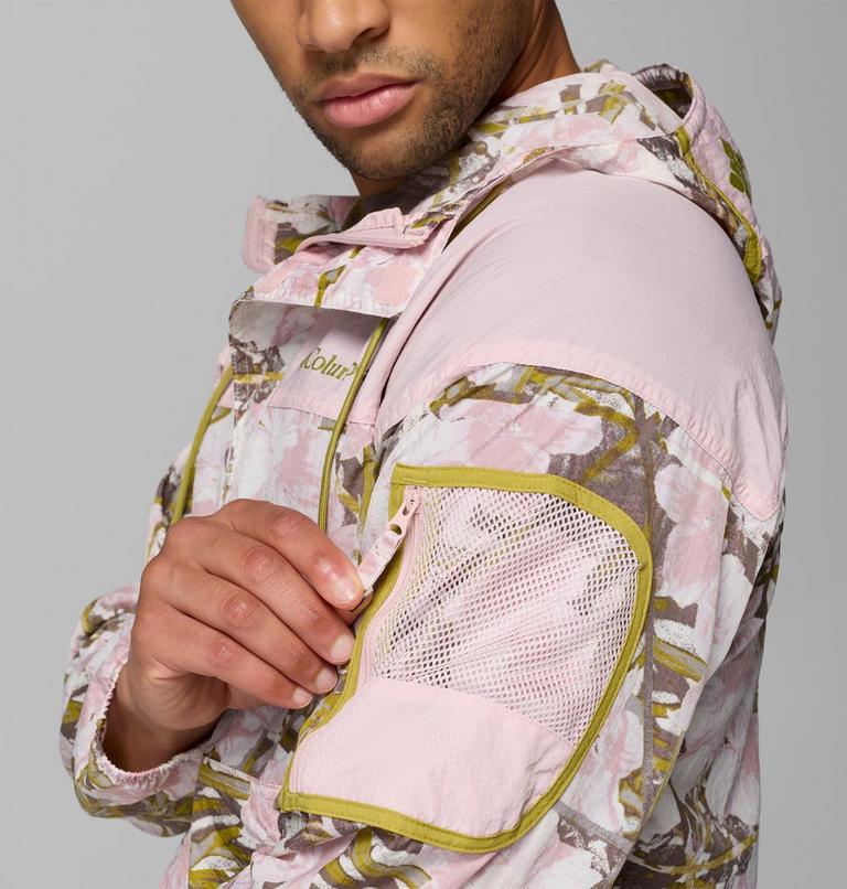 Men's Challenger II Printed Windbreaker, Color: Pink Agate Florascope, Pink Agate, image 8