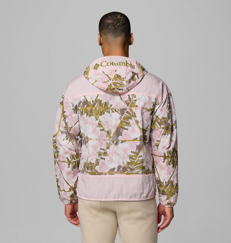 Men's Challenger II Printed Windbreaker, Color: Pink Agate Florascope, Pink Agate, image 3