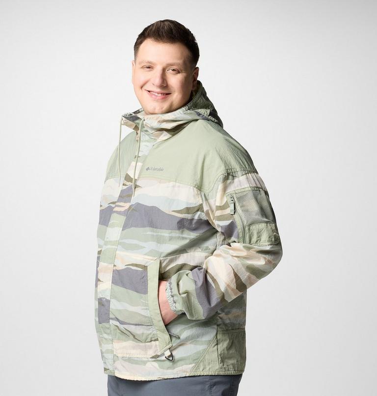 Cortavientos con estampado Challenger II para hombre - Talla grande, Color: Safari Roque Valley, Safari, image 3