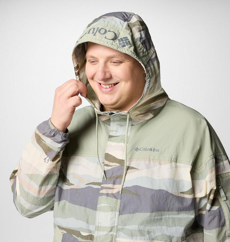 Cortavientos con estampado Challenger II para hombre - Talla grande, Color: Safari Roque Valley, Safari, image 4