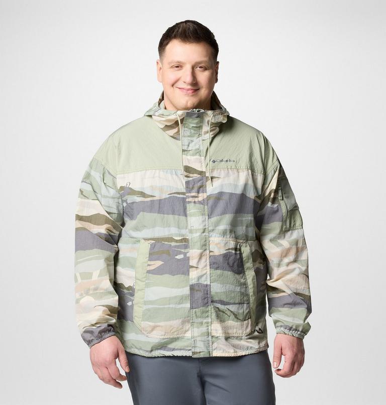 Cortavientos con estampado Challenger II para hombre - Talla grande, Color: Safari Roque Valley, Safari, image 1
