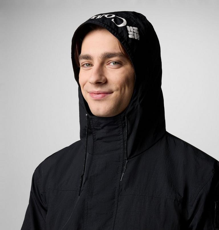 Men's Challenger Windbreaker Anorak, Color: Black, image 5