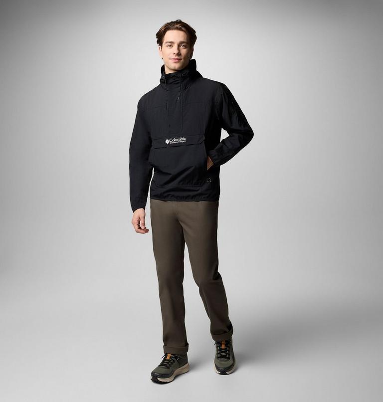 Men's Challenger Windbreaker Anorak, Color: Black, image 2