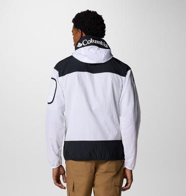 Men's Challenger Windbreaker Anorak, Color: White, Black, image 2