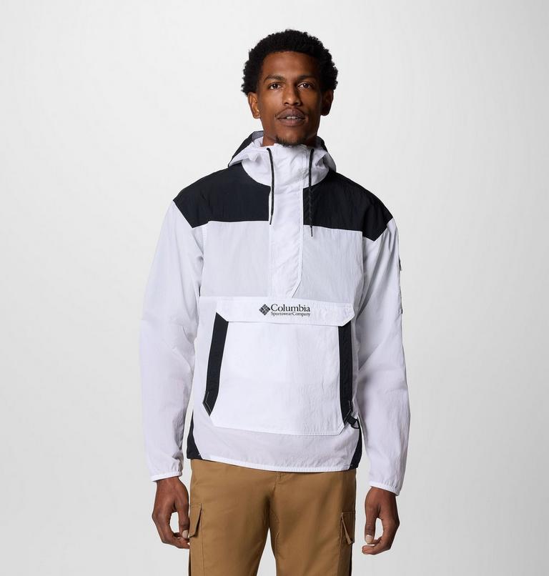 Anorak cortavientos Challenger para hombre, Color: White, Black, image 1