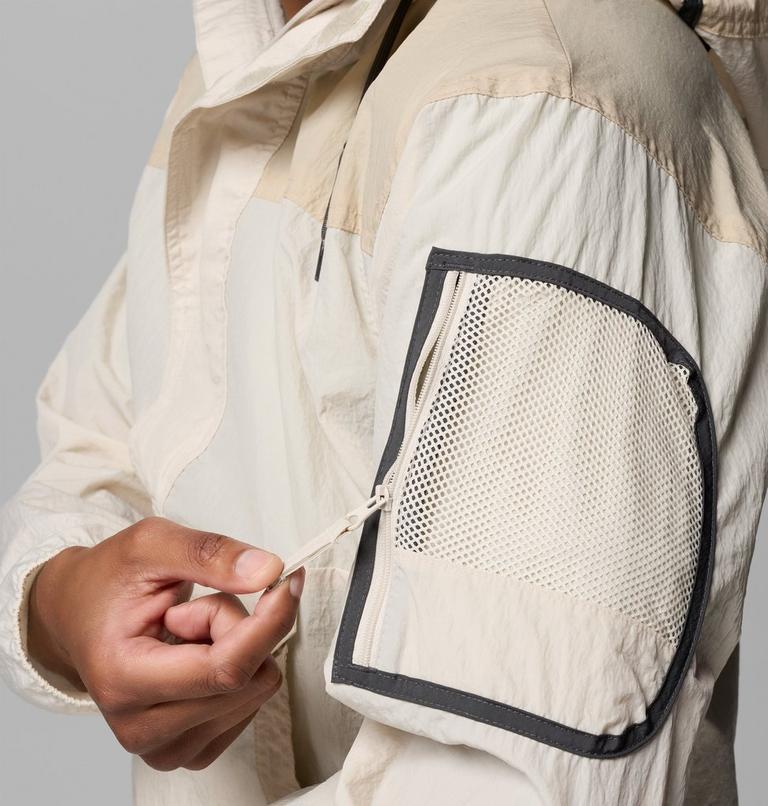 Men's Challenger Windbreaker Anorak, Color: Dark Stone, Ancient Fossil, image 7