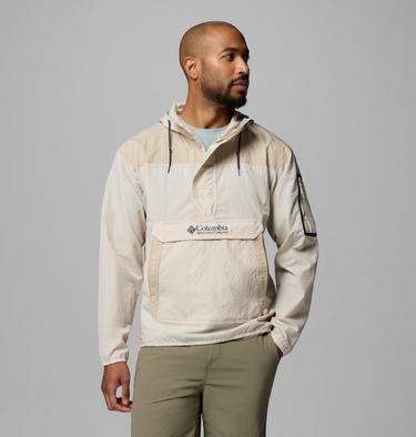 Men's Challenger Windbreaker Anorak, Color: Dark Stone, Ancient Fossil, image 3