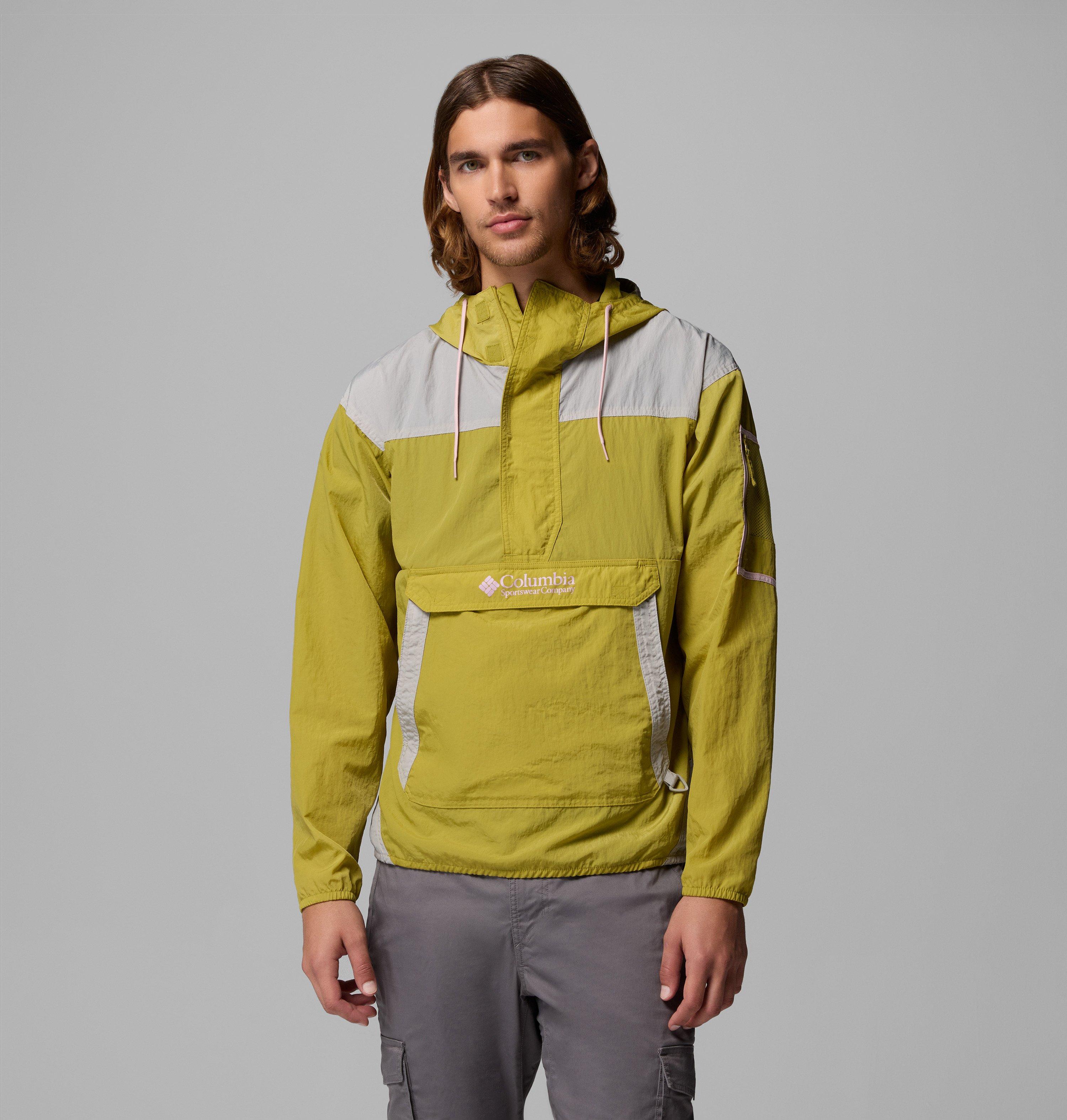 Columbia Sportswear Men's Green Columbia - Challenger™ Windbreaker Anorak - Peppercorn, Flint Grey Large