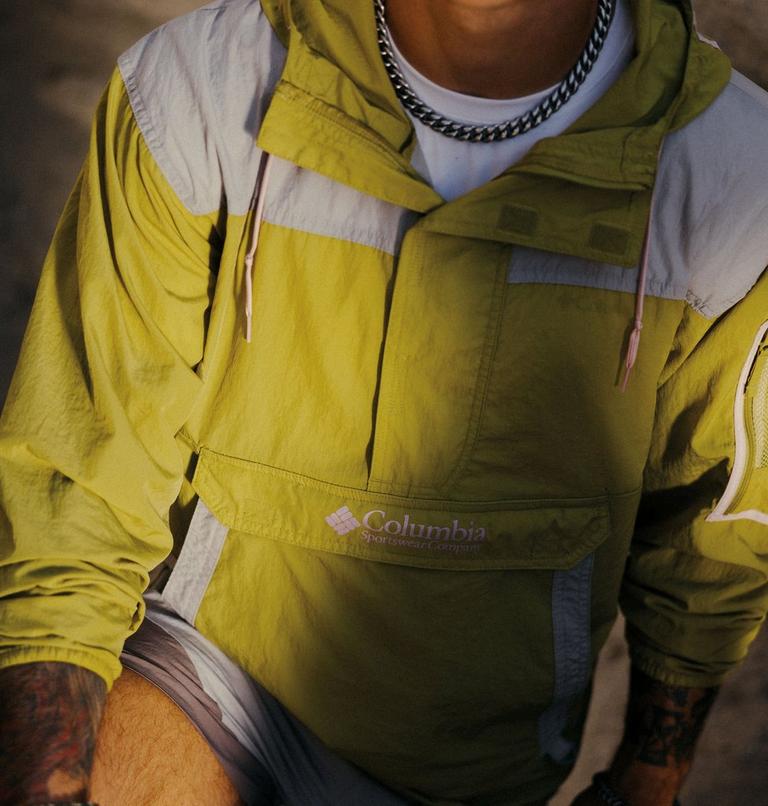 Men's Challenger Windbreaker Anorak, Color: Peppercorn, Flint Grey, image 11