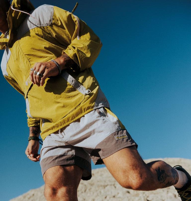 Men's Challenger Windbreaker Anorak, Color: Peppercorn, Flint Grey, image 15