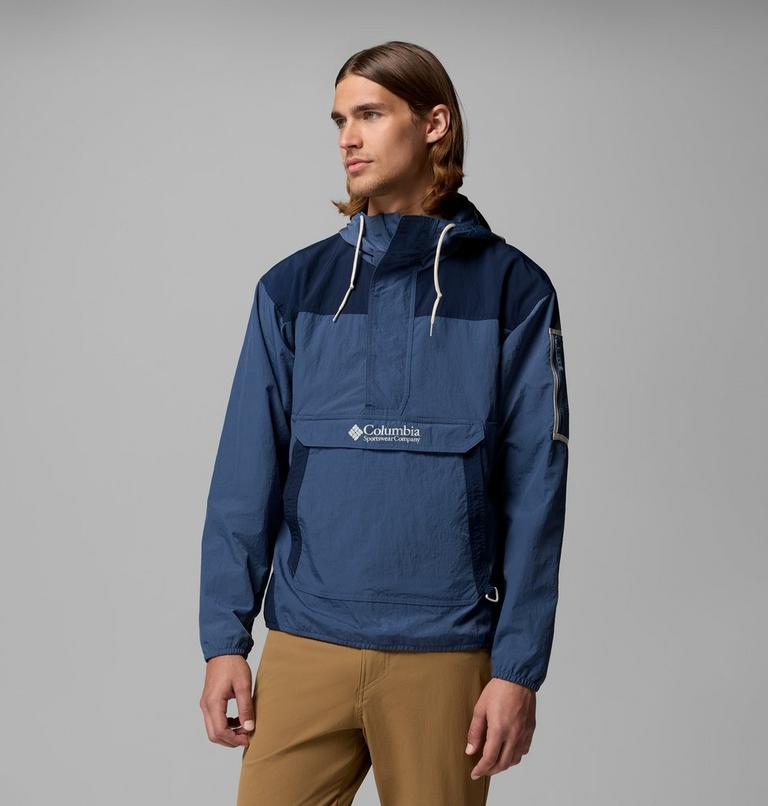 Men's Challenger Windbreaker Anorak, Color: Dark Mountain, Collegiate Navy, image 1