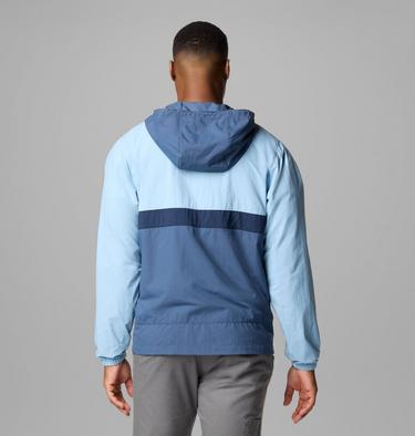 Spire Valley Windbreaker mit Kapuze für Männer, Color: Ripple Blue, Dark Mountain, Coll Navy, image 3