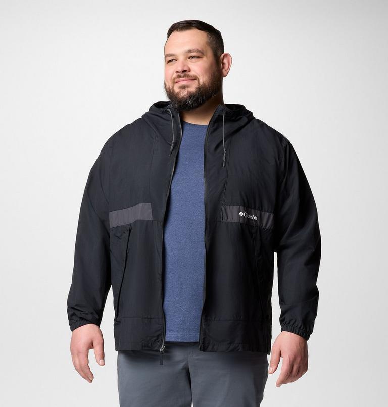 Cortavientos con capucha Spire Valley para hombre - Talla grande, Color: Black, Shark, image 6