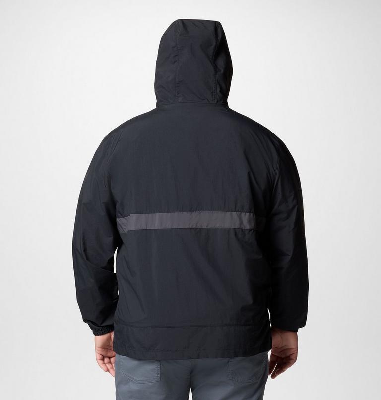 Cortavientos con capucha Spire Valley para hombre - Talla grande, Color: Black, Shark, image 3