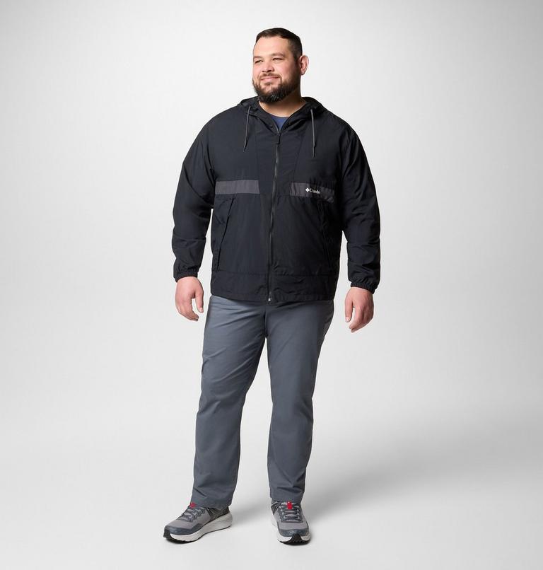 Cortavientos con capucha Spire Valley para hombre - Talla grande, Color: Black, Shark, image 2
