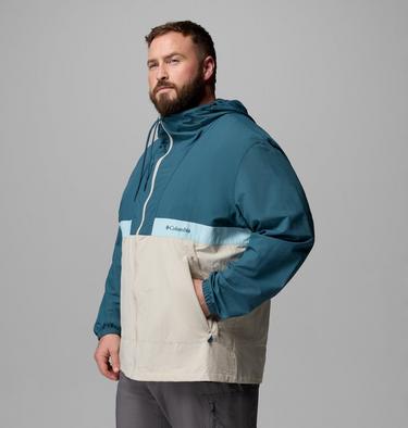 Men's Spire Valley Hooded Windbreaker - Extended Size, Color: Everblue, Dark Stone, Marine Light, image 8