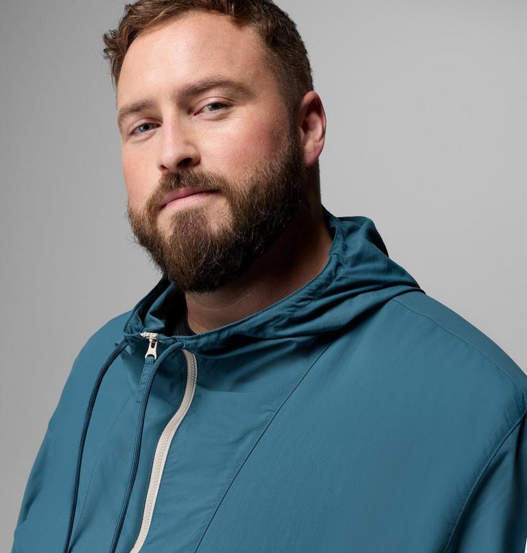 Men's Spire Valley Hooded Windbreaker - Big, Color: Everblue, Dark Stone, Marine Light, image 6