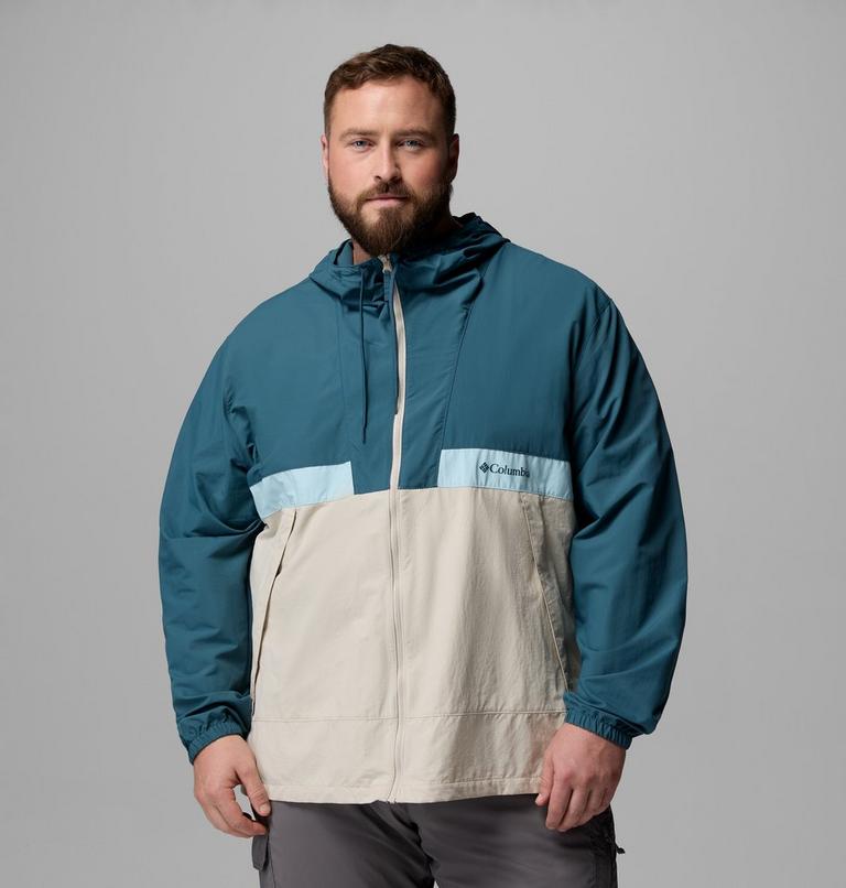 Men's Spire Valley Hooded Windbreaker - Big, Color: Everblue, Dark Stone, Marine Light, image 1