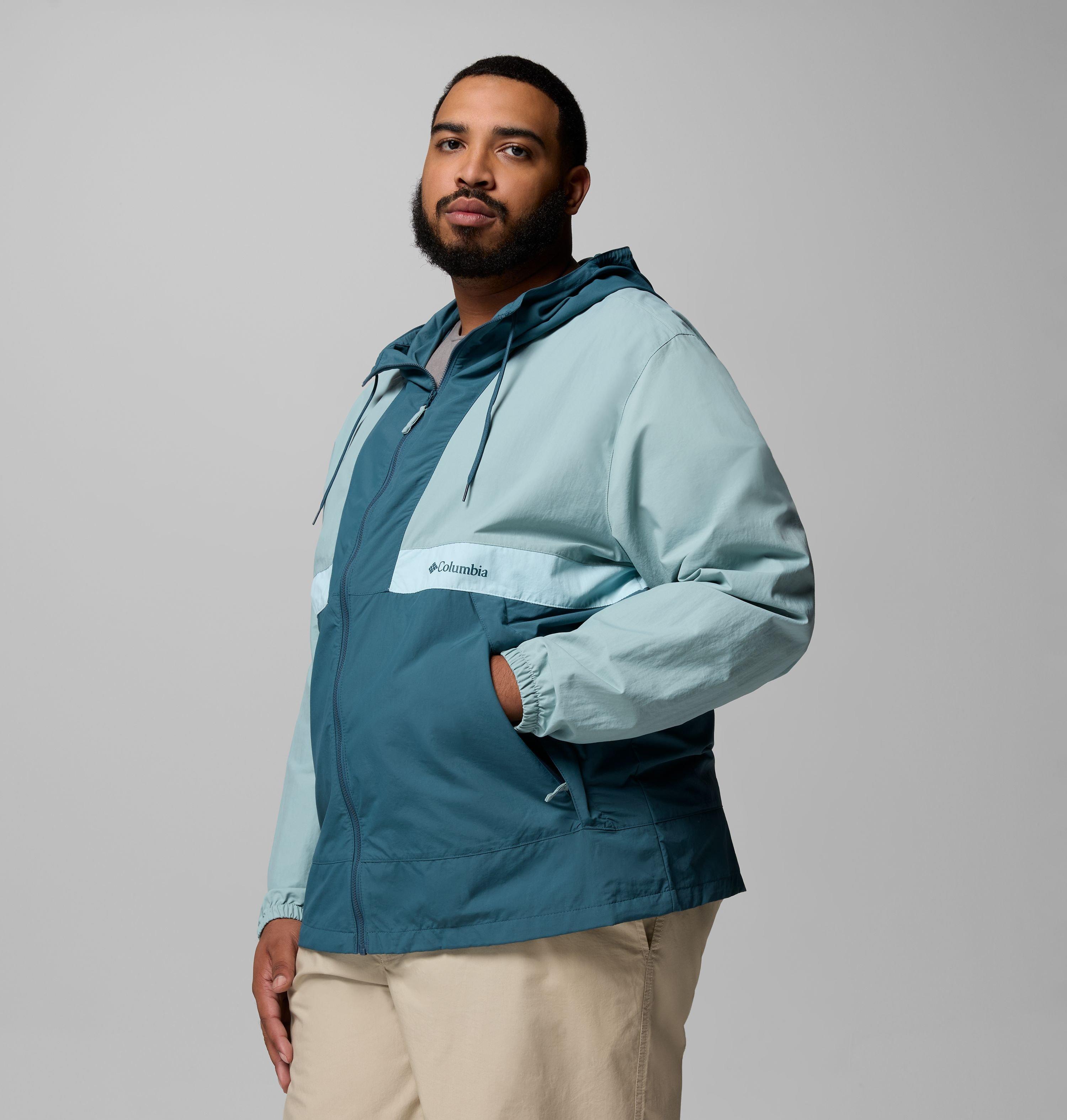 Men's Spire Valley Hooded Windbreaker - Big | 461 | 2X 4