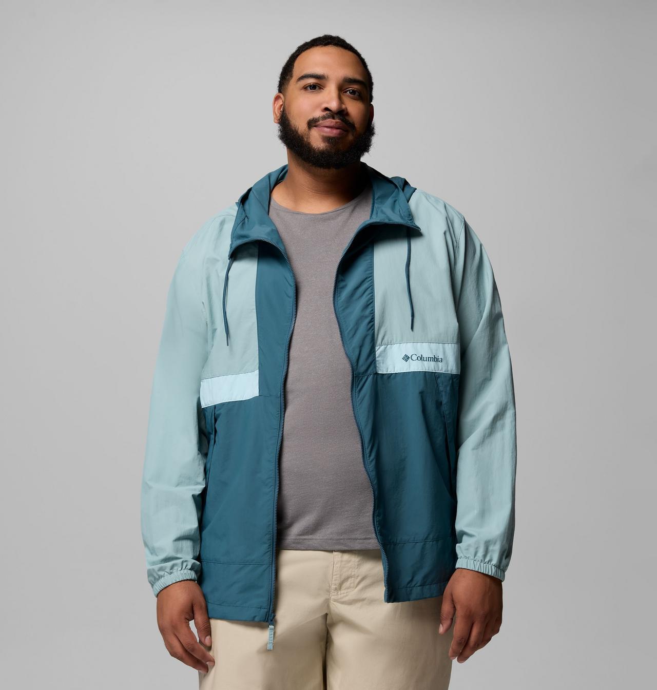 Men's Spire Valley™ Hooded Windbreaker - Big | 461 | 3X 5