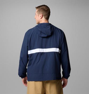Coupe-vent à Capuche Spire Valley Homme - Grande Taille, Color: Collegiate Navy, White, image 7