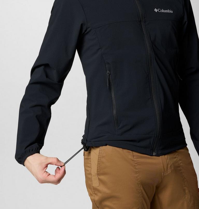 Chaqueta softshell de senderismo con capucha Heather Canyon II para hombre, Color: Black, image 6