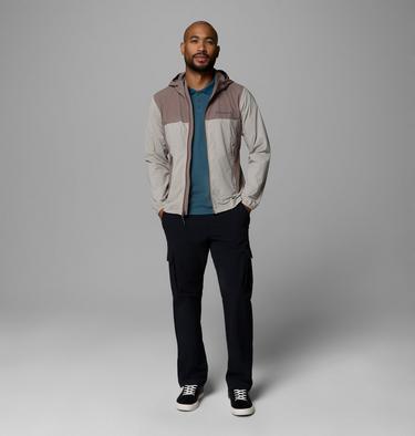 Men's Heather Canyon II Hooded Hiking Softshell Jacket, Color: Flint Grey, Iron, image 4